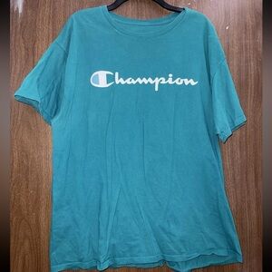 Champion Aqua Blue Men’s Short Sleeve Tee Size XL